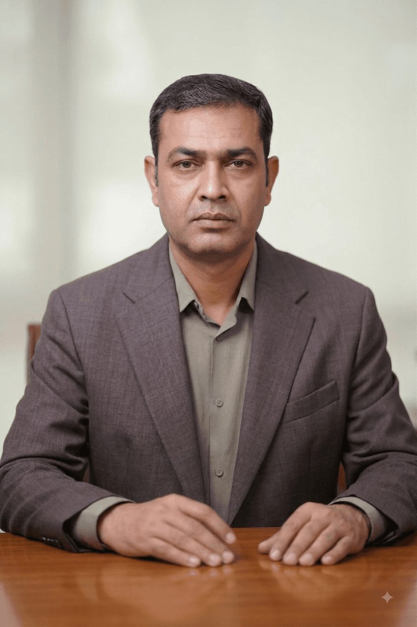 Portrait of Col Rishi Yadav, VSM (Retd), Director of Operations